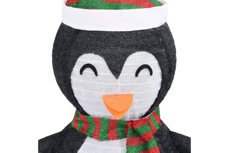 Pingviini joulukoriste LED-valoilla ylellinen kangas 120 cm - Musta - Valaistus - Jouluvalaistus - Jouluvalot ulos