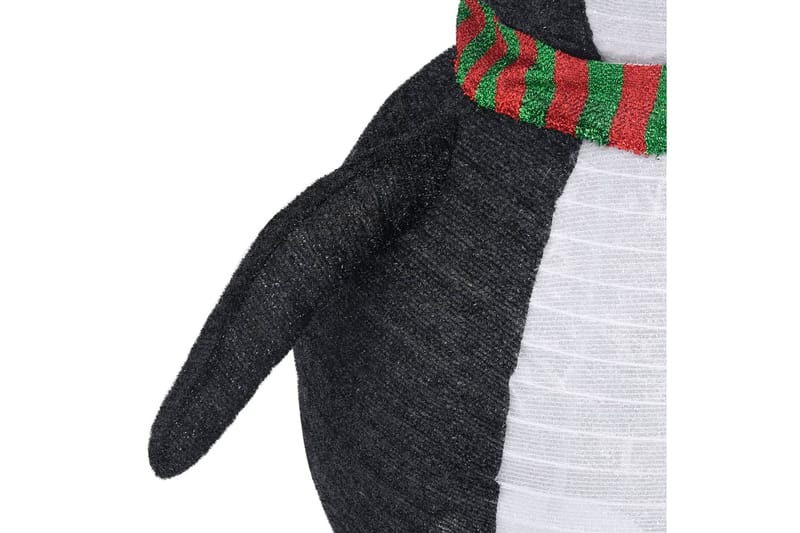 Pingviini joulukoriste LED-valoilla ylellinen kangas 120 cm - Musta - Valaistus - Jouluvalaistus - Jouluvalot ulos