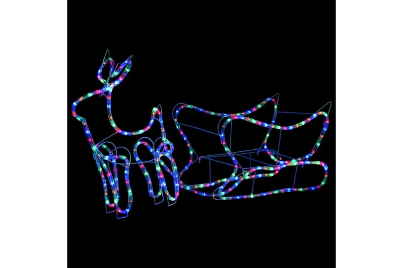 Poro ja reki joulukoriste ulkokäyttöön 252 LED-valoa - Valaistus - Jouluvalaistus - Jouluvalot ulos