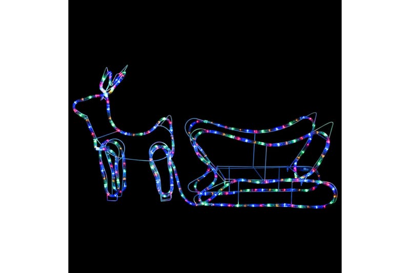 Poro ja reki joulukoriste ulkokäyttöön 252 LED-valoa - Valaistus - Jouluvalaistus - Jouluvalot ulos