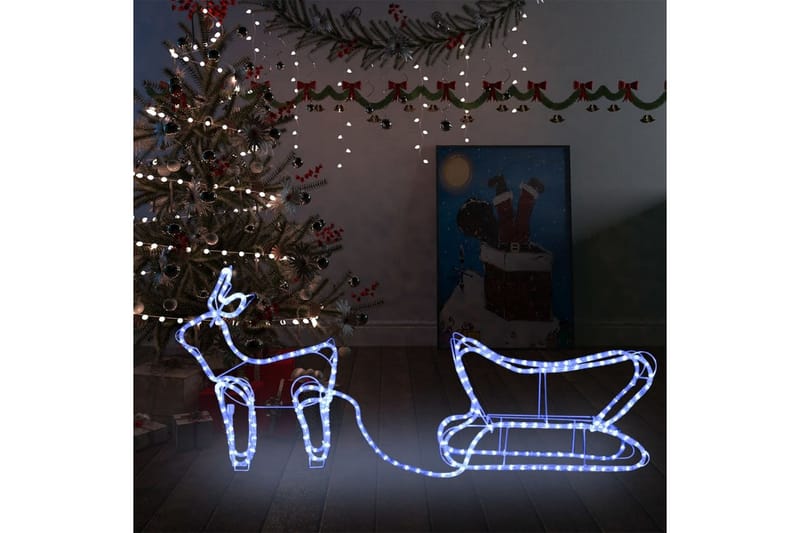 Poro ja reki joulukoriste ulkokäyttöön 252 LED-valoa - Valaistus - Jouluvalaistus - Jouluvalot ulos