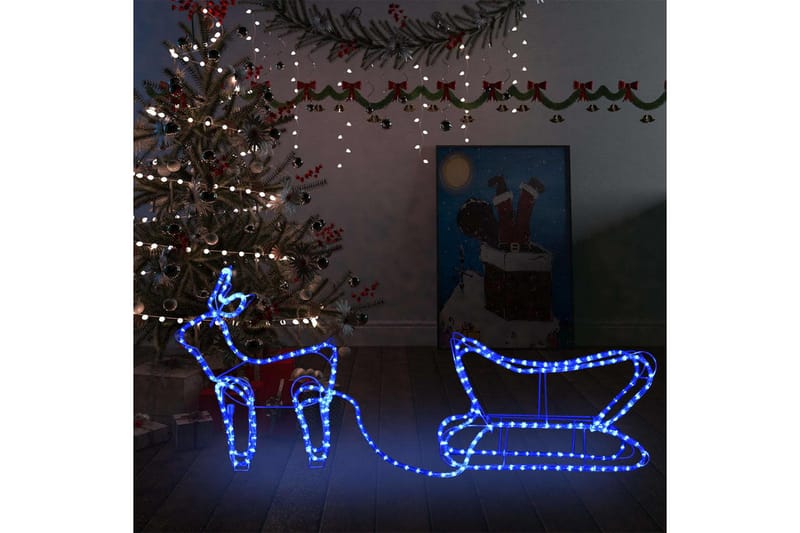 Poro ja reki joulukoriste ulkokäyttöön 252 LED-valoa - Valaistus - Jouluvalaistus - Jouluvalot ulos