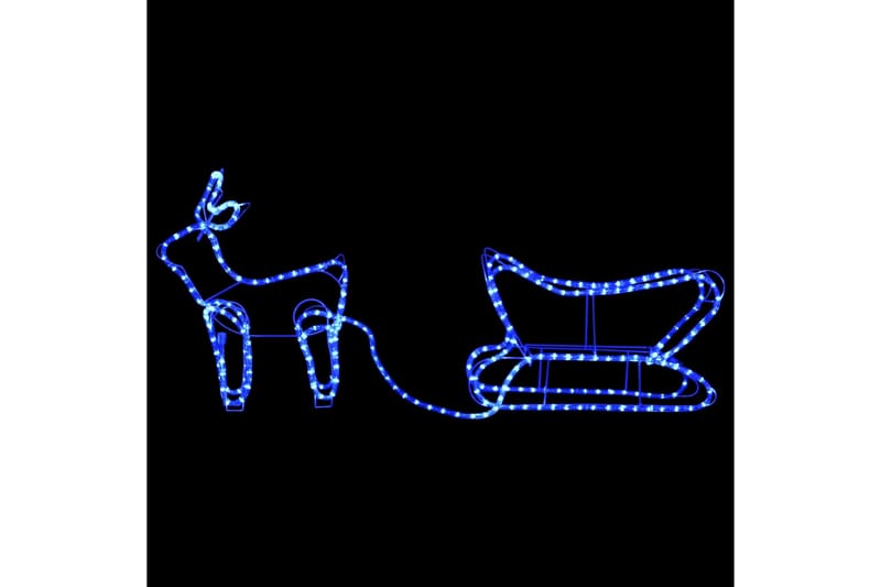 Poro ja reki joulukoriste ulkokäyttöön 252 LED-valoa - Valaistus - Jouluvalaistus - Jouluvalot ulos