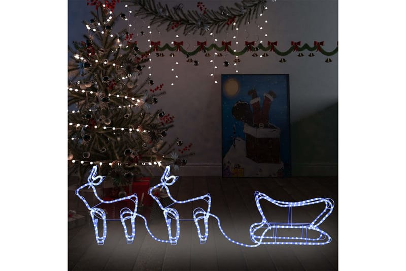 Poro ja reki joulukoriste ulkokäyttöön 576 LED-valoa - Valaistus - Jouluvalaistus - Jouluvalot ulos