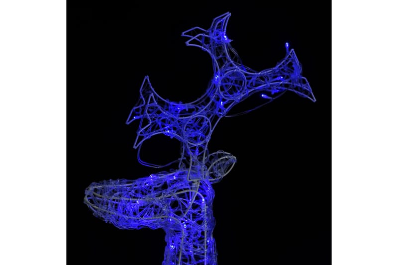 Poro joulukoriste 90 LED-valoa 60x16x100 cm akryyli - Sininen - Valaistus - Jouluvalaistus - Jouluvalot ulos