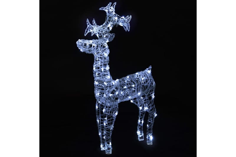 Poro joulukoriste 90 LED-valoa 60x16x100 cm akryyli - Valaistus - Jouluvalaistus - Jouluvalot ulos