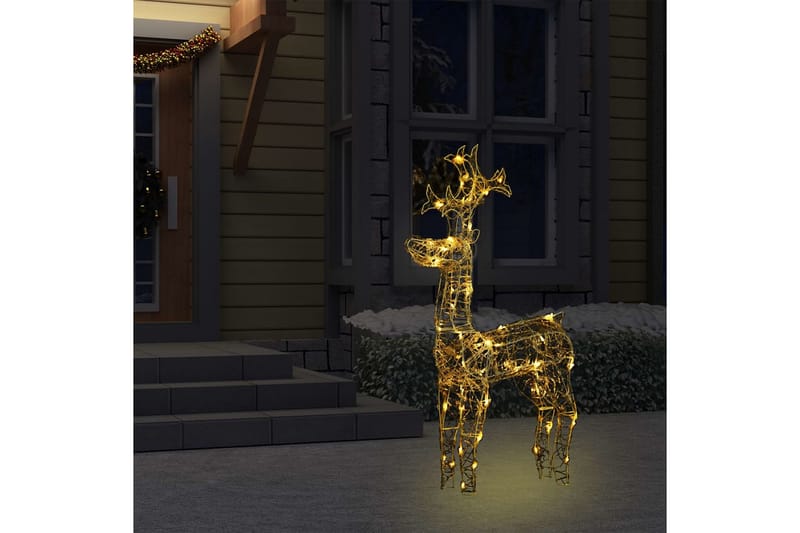Poro joulukoriste 90 LED-valoa 60x16x100 cm akryyli - Valaistus - Jouluvalaistus - Jouluvalot ulos