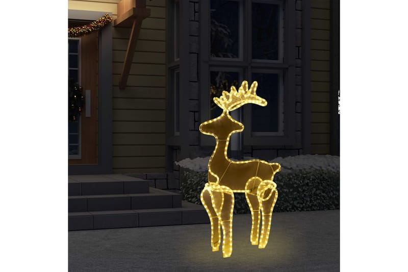 Poro joulukoriste verkolla 306 LED-valoa 60x24x89 cm - Valaistus - Jouluvalaistus - Jouluvalot ulos