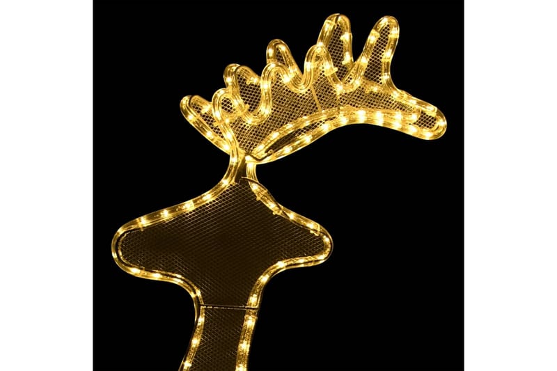 Poro joulukoriste verkolla 306 LED-valoa 60x24x89 cm - Valaistus - Jouluvalaistus - Jouluvalot ulos