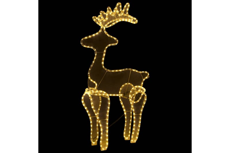 Poro joulukoriste verkolla 306 LED-valoa 60x24x89 cm - Valaistus - Jouluvalaistus - Jouluvalot ulos