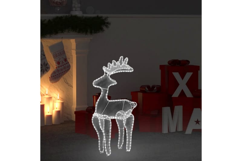 Poro joulukoriste verkolla 306 LED-valoa 60x24x89 cm - Valaistus - Jouluvalaistus - Jouluvalot ulos