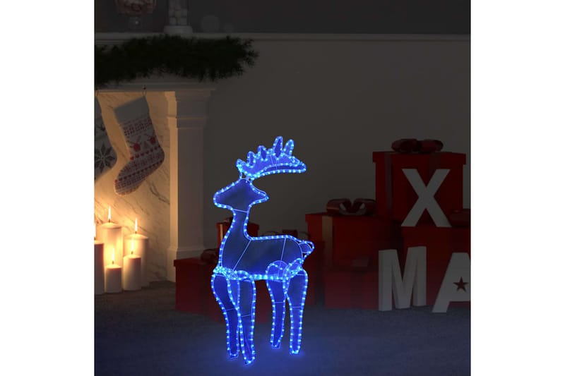 Poro joulukoriste verkolla 306 LED-valoa 60x24x89 cm - Valaistus - Jouluvalaistus - Jouluvalot ulos