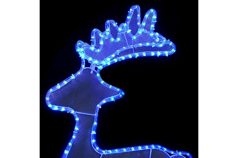 Poro joulukoriste verkolla 306 LED-valoa 60x24x89 cm - Valaistus - Jouluvalaistus - Jouluvalot ulos