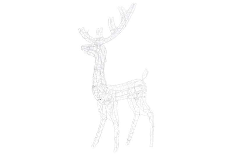 Porojoulukoriste akryyli 140 LED-valoa 128 cm värikäs - Valkoinen - Valaistus - Jouluvalaistus - Jouluvalot ulos