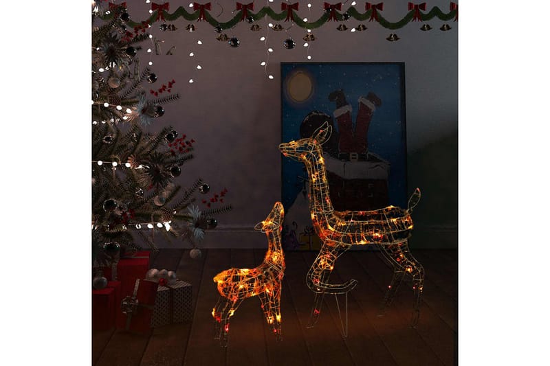 Poroperhe joulukoriste akryyli 160 LED-valoa värikäs - Valaistus - Jouluvalaistus - Jouluvalot ulos