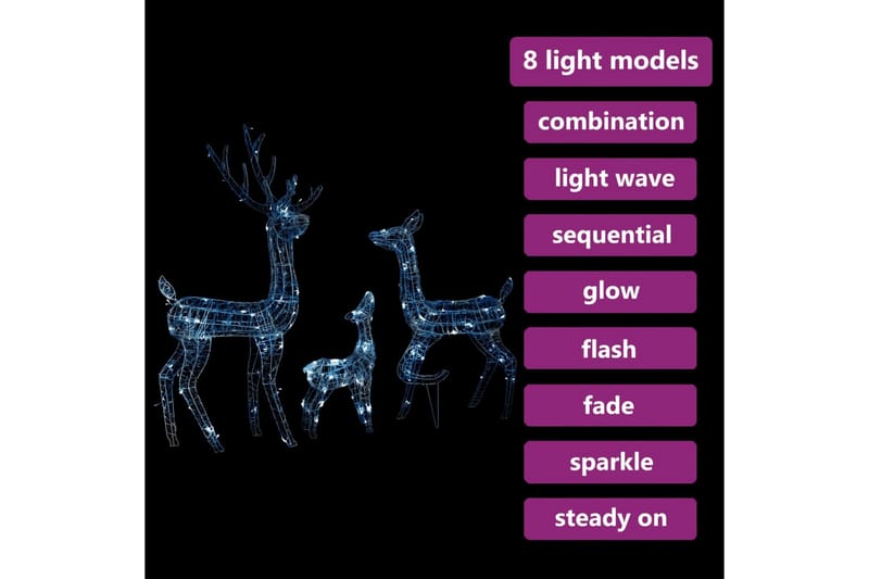 Poroperhe joulukoriste akryyli 300 LED-valoa kylmän - Valaistus - Jouluvalaistus - Jouluvalot ulos