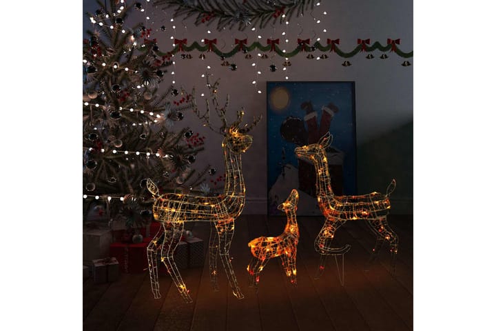 Poroperhe joulukoriste akryyli 300 LED-valoa värikäs - Harmaa - Jouluvalot ulos