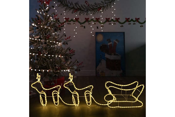 Porot ja reki joulukoriste ulkokäyttöön 576 LED-valoa - Jouluvalot ulos