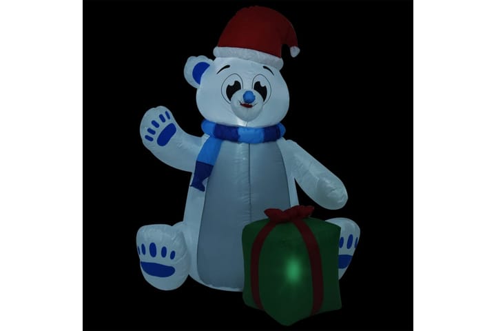 Täytettävä jouluinen jääkarhu LED-valoilla sisä/ulkokäyttö - Monivärinen - Jouluvalot ulos