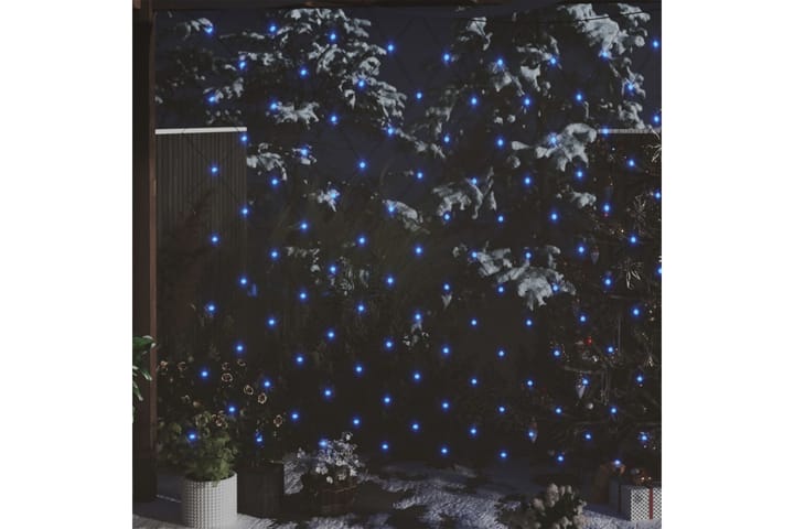 Jouluvaloverkko sininen 3x3 m 306 LED-valoa ulos/sisälle - Sininen - Jouluvalot ulos