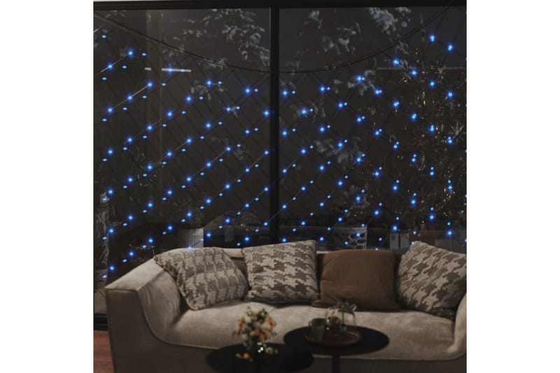 Jouluvaloverkko sininen 4x4 m 544 LED-valoa ulos/sisälle - Sininen - Valaistus - Jouluvalaistus - Jouluvalot ulos