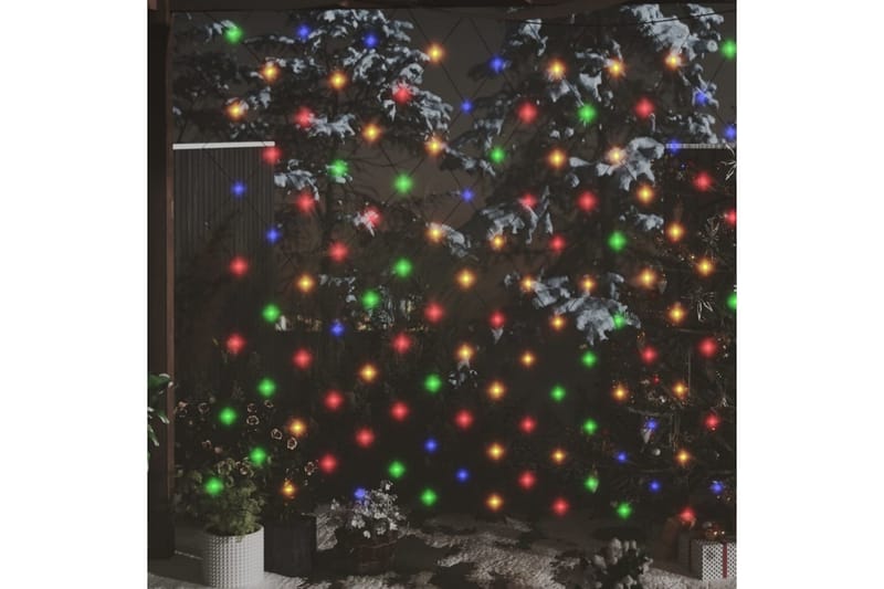 Jouluvaloverkko värikäs 4x4 m 544 LED-valoa ulos/sisälle - Monivärinen - Valaistus - Jouluvalaistus - Jouluvalot ulos