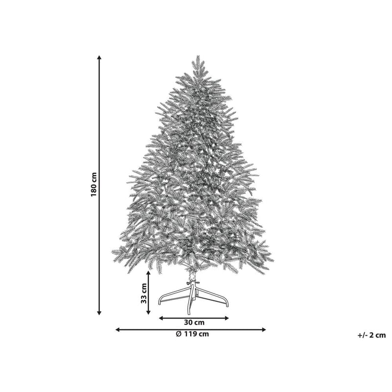 Keinotekoinen joulukuusi Fiddle - 119x119x180 cm - Sisustustuotteet - Joulukoristeet & juhlakoristeet - Joulukoristeet - Tekokuusi