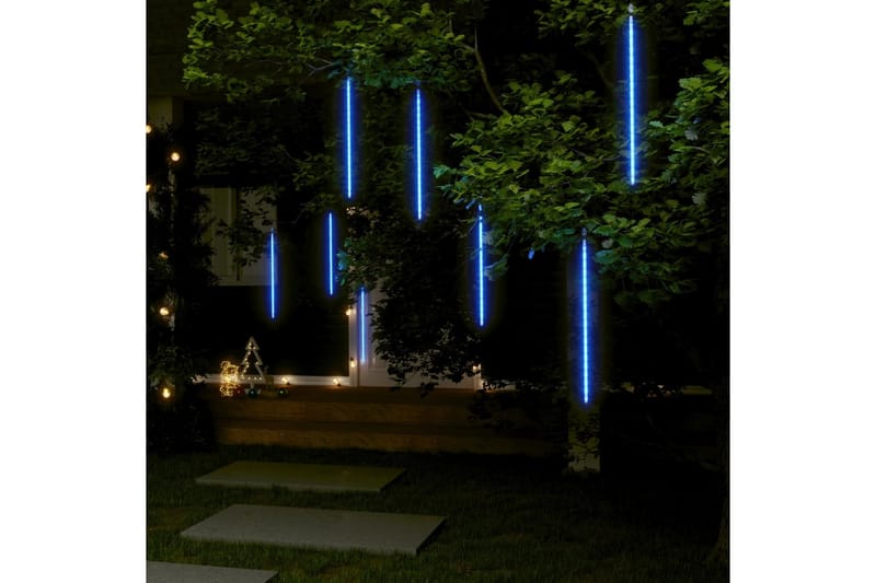 Meteorivalot 8 kpl 50 cm sininen 288 LED-valoa sisä/ulko - Sininen - Valaistus - Jouluvalaistus - Jouluvalot ulos