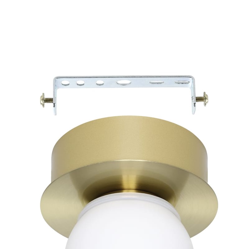 Seinä-/kattovalaisin Mosiano - Harjattua messinkiä - Valaistus - Kalustevalaisin & integroidut valaisimet - Peilivalaistus