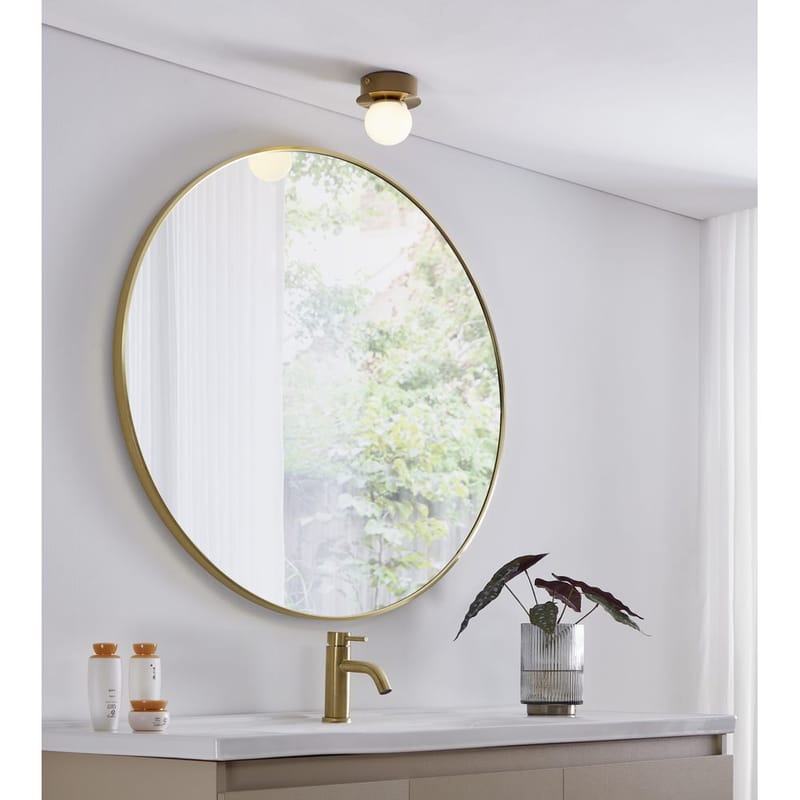 Seinä-/kattovalaisin Mosiano - Harjattua messinkiä - Valaistus - Sisävalaistus & lamput - Erikoisvalaisin - Tiffanylamppu