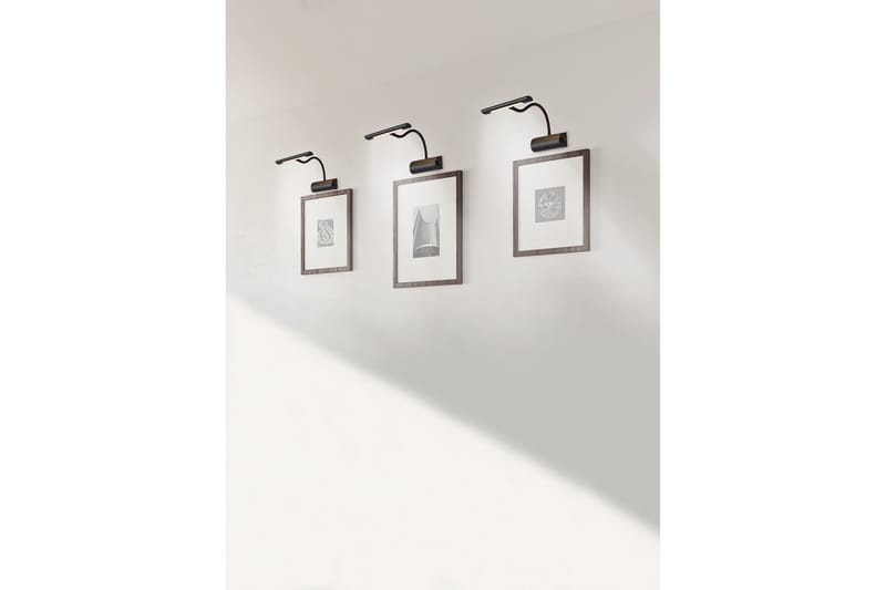 LED-Tauluvalaisin Curtis Mattamusta - TRIO - Valaistus - Kalustevalaisin & integroidut valaisimet - Tauluvalaistus