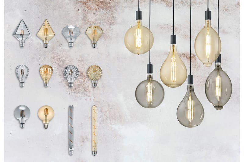 LED-Filamenttilamppu Timantti E27 - TRIO - Valaistus - Hehkulamppu & polttimo - Hehkulamput