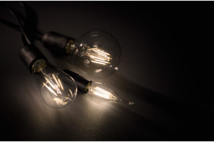 LED-Lamppu E27 Filament Globe 6W 600lm 3000K - TRIO - Koristepolttimot & -hehkulamput - Hehkulamput