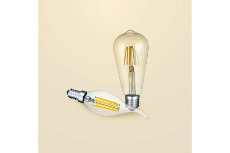 LED-Lamppu E27 Filament Industrial 6W 420lm 2700K Ruskea - TRIO - Valaistus - Hehkulamppu & polttimo - Hehkulamput