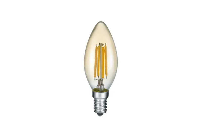 Filament Lamppu Kynttiläkupu 4W 360Lm 2700K LED E14 Ruskea, TRIO