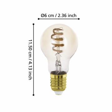 Valonlähde 2xLM-ZIG-CCT E27 A60 4,9W Amber - 6 cm - Valaistus - Hehkulamppu & polttimo - LED-valaistus - LED-lamput - LED-lamppu