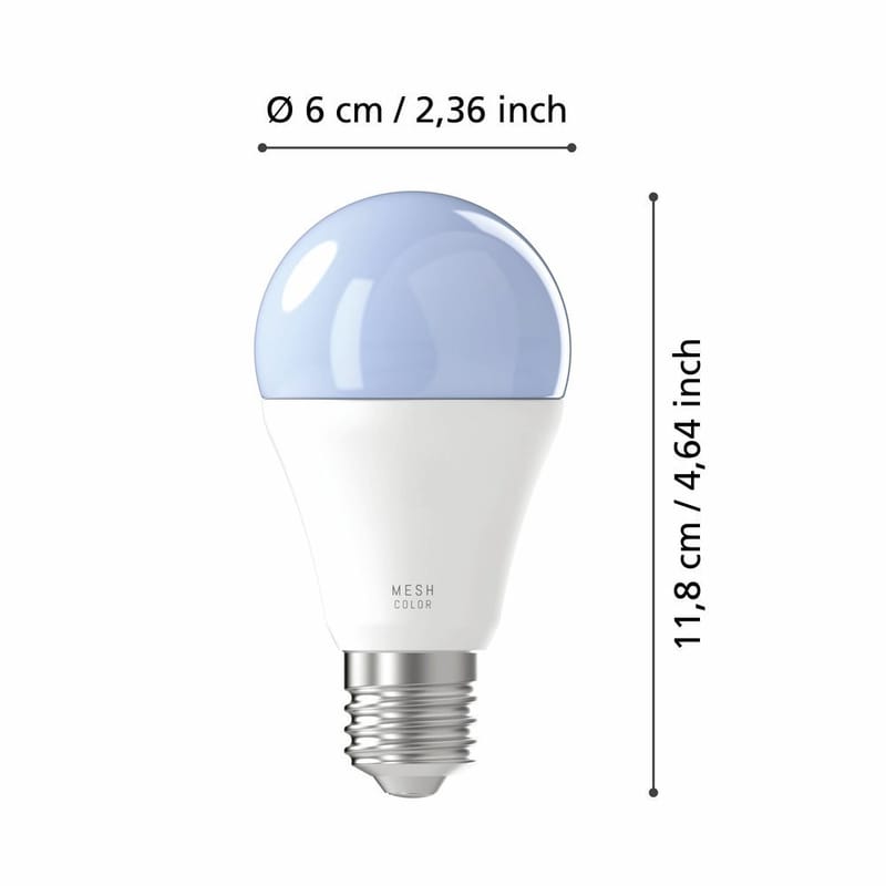 Valonlähde 2xLM-ZIG-RGB/CCT E27 A60 9W Kytkin - 6 cm - Valaistus - Hehkulamppu & polttimo - LED-valaistus - LED-lamput - LED-lamppu