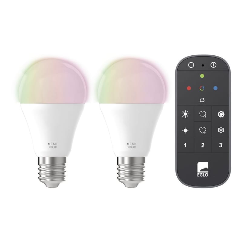Valonlähde 2xLM-ZIG-RGB/CCT E27 A60 9W Opal, 6 cm