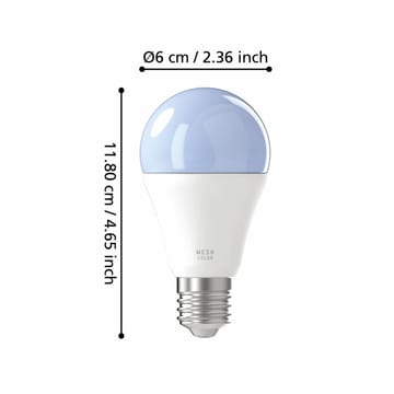 Valonlähde 2xLM-ZIG-RGB/CCT E27 A60 9W Opal - 6 cm - Valaistus - Hehkulamppu & polttimo - LED-valaistus - LED-lamput - LED-lamppu