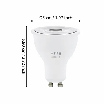 Valonlähde 3xLM-ZIG-RGB/CCT GU10 4,5W+1XFB - 5 cm - Valaistus - Hehkulamppu & polttimo - LED-valaistus - LED-lamput - LED-lamppu