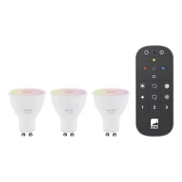 Valonlähde 3xLM-ZIG-RGB/CCT GU10 4,5W+1XFB - 5 cm - Valaistus - Hehkulamppu & polttimo - LED-valaistus - LED-lamput - LED-lamppu