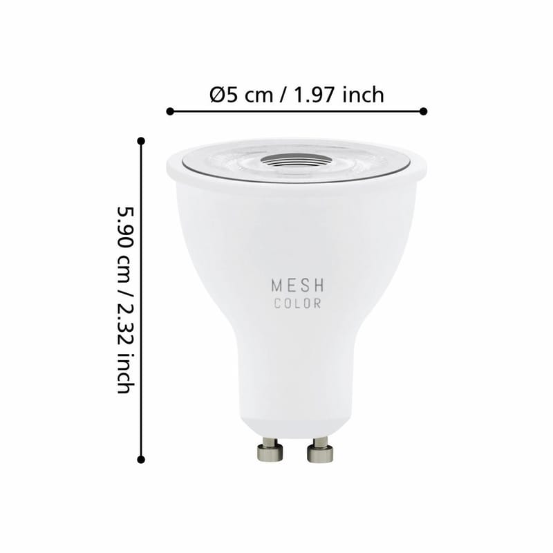 Valonlähde 3xLM-ZIG-RGB/CCT GU10 4,5W+1XFB - 5 cm - Valaistus - Hehkulamppu & polttimo - LED-valaistus - LED-lamput - LED-lamppu