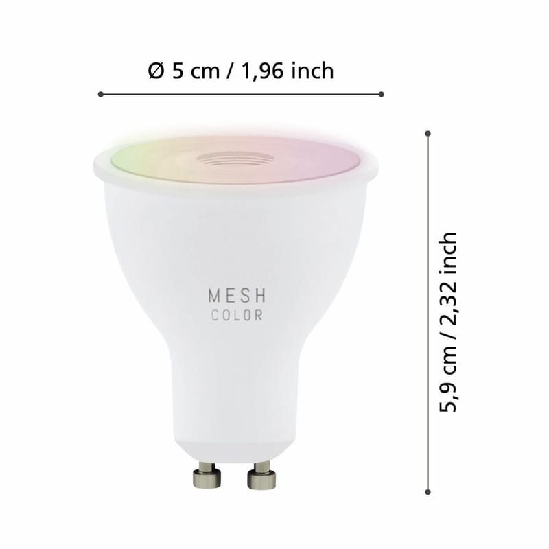 Valonlähde 3xLM-ZIG-RGB/CCT GU10 4,5W - 5 cm - Valaistus - Hehkulamppu & polttimo - LED-valaistus - LED-lamput - LED-lamppu