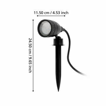 Puutarhaspottivalo Nema 1 maapiikillä - 60 cm - Valaistus - Hehkulamppu & polttimo - LED-valaistus - LED-kohdevalo