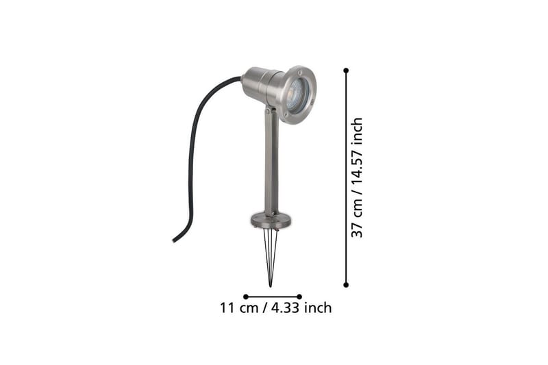 Puutarhavalonki Eglo Nema maapiikillä - Musta - Valaistus - Hehkulamppu & polttimo - LED-valaistus - LED-kohdevalo