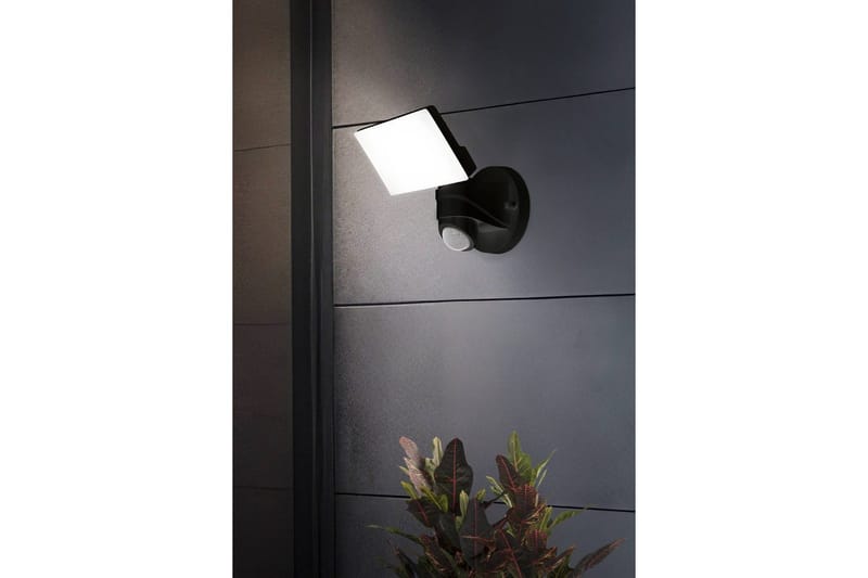 Seinävalokohde Ulkovalaistus Eglo Pagino Sensorilla - Musta - Valaistus - Hehkulamppu & polttimo - LED-valaistus - LED-kohdevalo