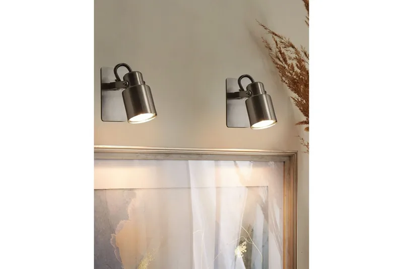 Athenaeum Kohdevalaisin 2 kpl GU10 - Hopea - Valaistus - Hehkulamppu & polttimo - Spottivalaisin & alasvalo - Seinäspotti