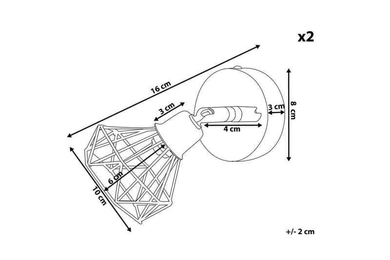 Ermana Kohdevalaisin 2 kpl G9 - Musta - Valaistus - Hehkulamppu & polttimo - Spottivalaisin & alasvalo - Seinäspotti