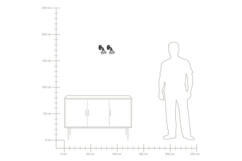 Ermana Kohdevalaisin 2 kpl G9 - Musta - Valaistus - Hehkulamppu & polttimo - Spottivalaisin & alasvalo - Seinäspotti