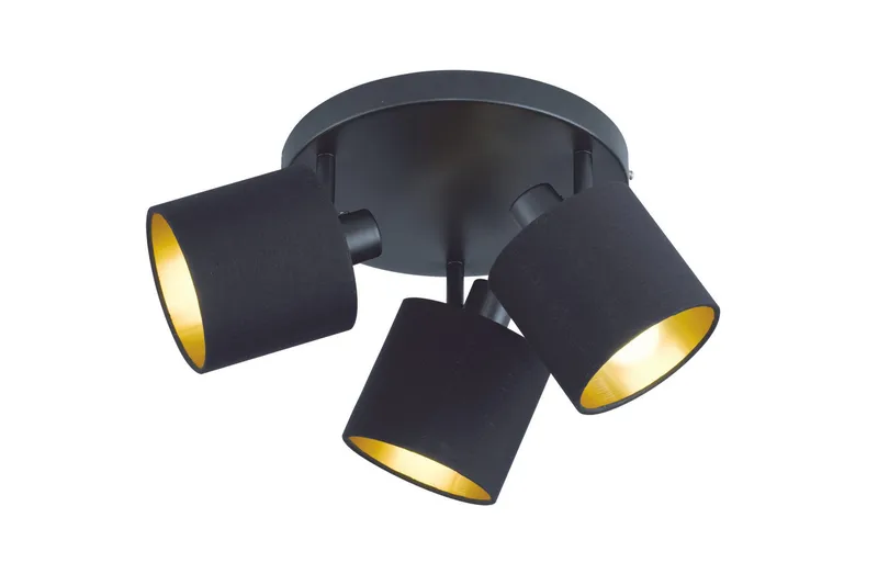 Kattospotti Tommy Ø25 cm Musta, TRIO